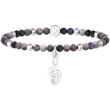 Carica l&#39;immagine nel visualizzatore di Gallery, Bracciale Elastico Da Donna Con Agata Viola 732227
