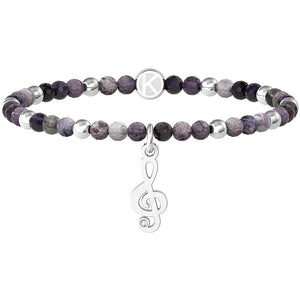 Bracciale Elastico Da Donna Con Agata Viola 732227