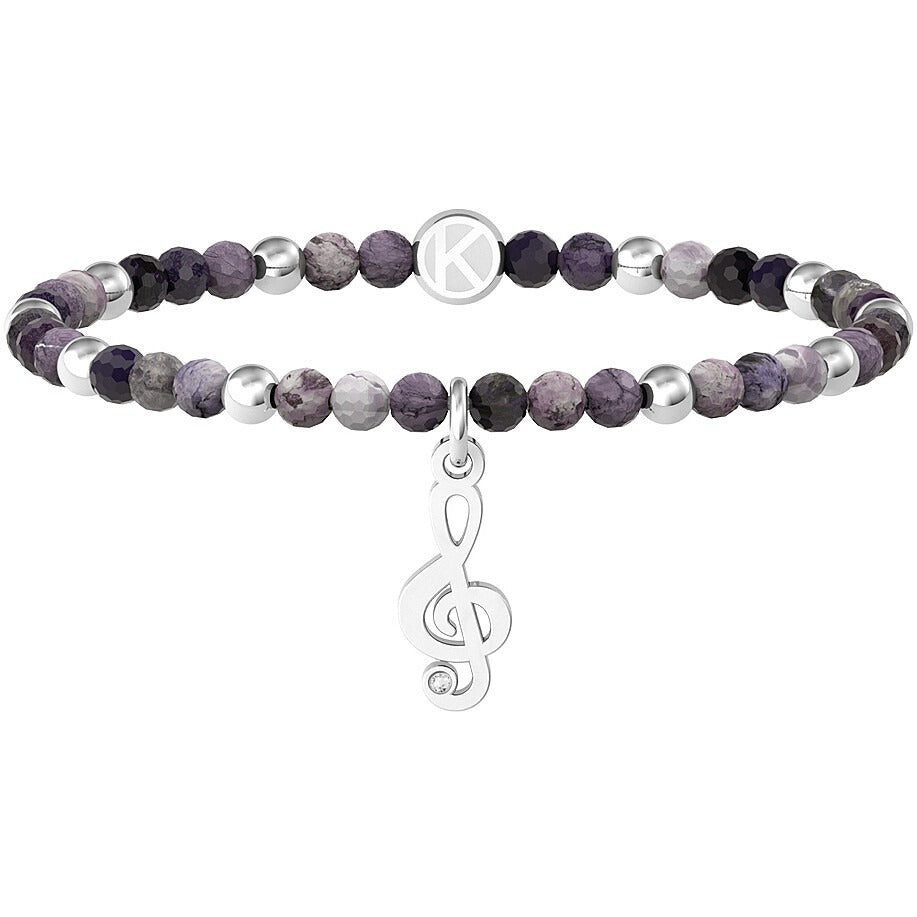 Bracciale Elastico Da Donna Con Agata Viola 732227