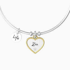 Bracciale Rigido Da Donna Con Ciondolo Cuore Kidult 732228