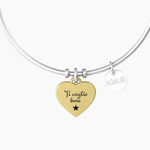 Bracciale Rigido Da Donna Con Ciondolo Cuore Kidult 732228