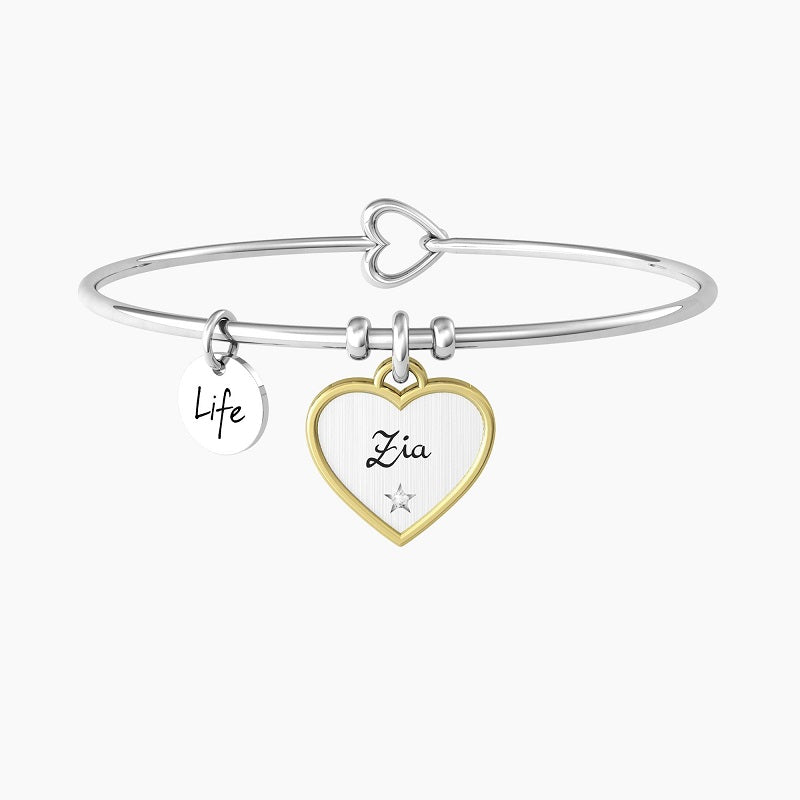 Bracciale Rigido Da Donna Con Ciondolo Cuore Kidult 732228