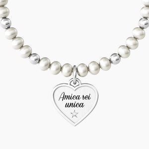 Bracciale Da Donna Con Perle E Ciondolo Cuore 732231