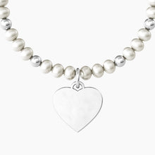 Carica l&#39;immagine nel visualizzatore di Gallery, Bracciale Da Donna Con Perle E Ciondolo Cuore 732231
