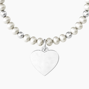 Bracciale Da Donna Con Perle E Ciondolo Cuore 732231