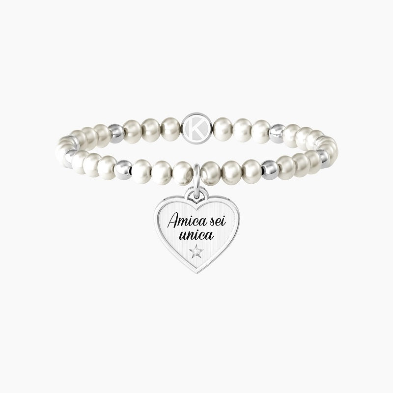 Bracciale Da Donna Con Perle E Ciondolo Cuore 732231
