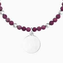 Carica l&#39;immagine nel visualizzatore di Gallery, Bracciale Da donna Con Agata Fucsia E Ciondolo Kidult 732232
