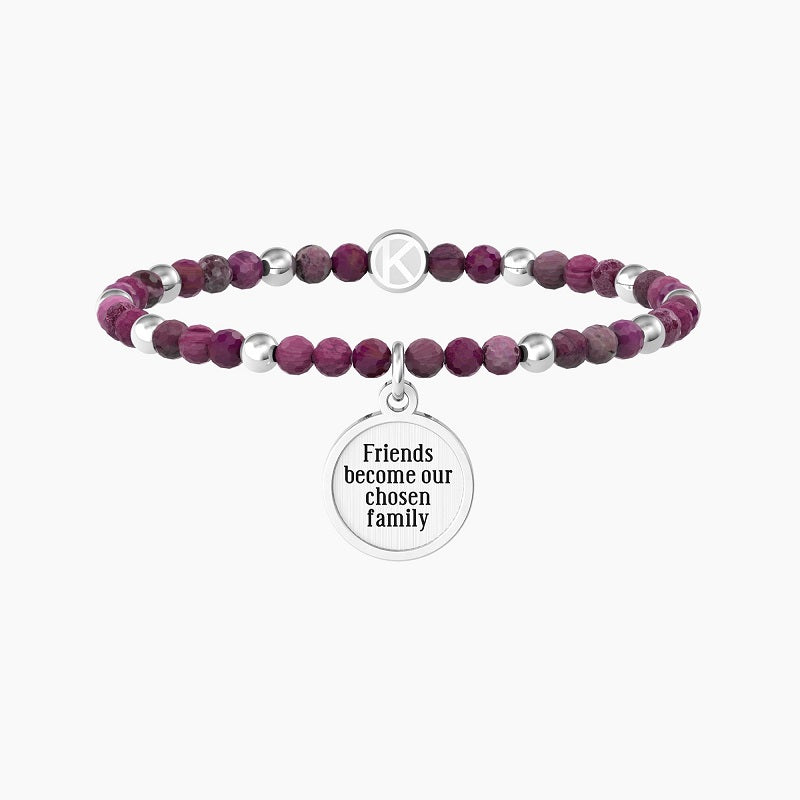 Bracciale Da donna Con Agata Fucsia E Ciondolo Kidult 732232