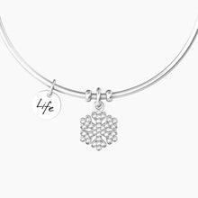 Carica l&#39;immagine nel visualizzatore di Gallery, Bracciale Rigido Con Ciondolo Fiocco Di Neve Kidult 732233
