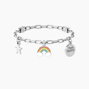 Bracciale Regolabile Da Donna Con Ciondoli Arcobaleno E Stella Kidult 732234