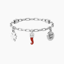 Carica l&#39;immagine nel visualizzatore di Gallery, Bracciale Regolabile Da Donna Portafortuna Con Ciondoli Kidult 732235
