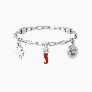 Bracciale Regolabile Da Donna Portafortuna Con Ciondoli Kidult 732235