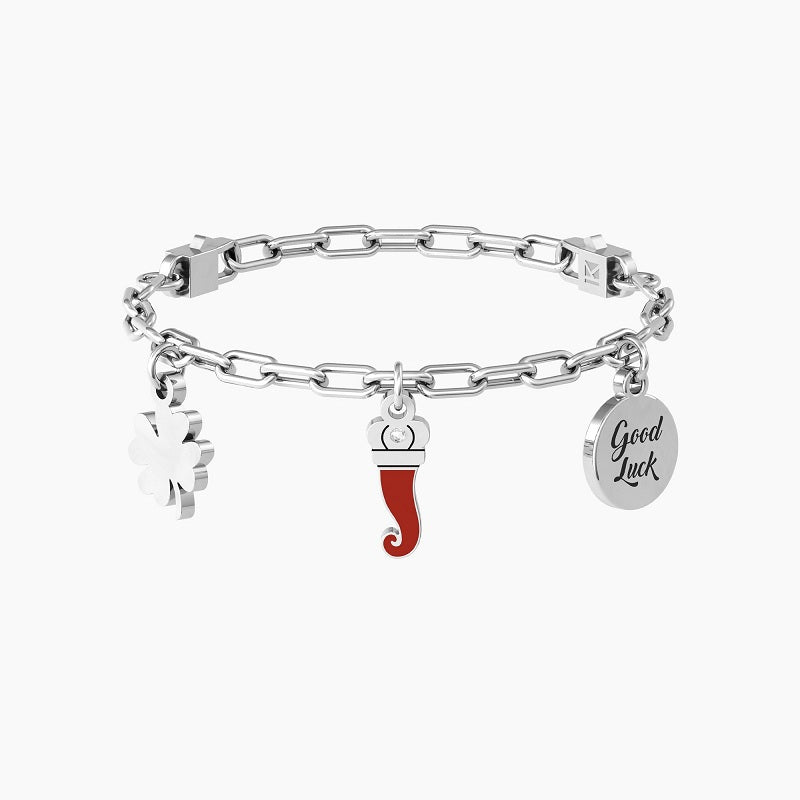 Bracciale Regolabile Da Donna Portafortuna Con Ciondoli Kidult 732235