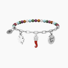 Carica l&#39;immagine nel visualizzatore di Gallery, Bracciale Da Donna Con Pietre Multicolor E Ciondoli  Kidult 732236
