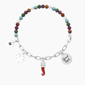 Bracciale Da Donna Con Pietre Multicolor E Ciondoli  Kidult 732236