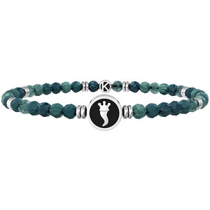 Pulsera de hombre Kidult con ágata verde 732239