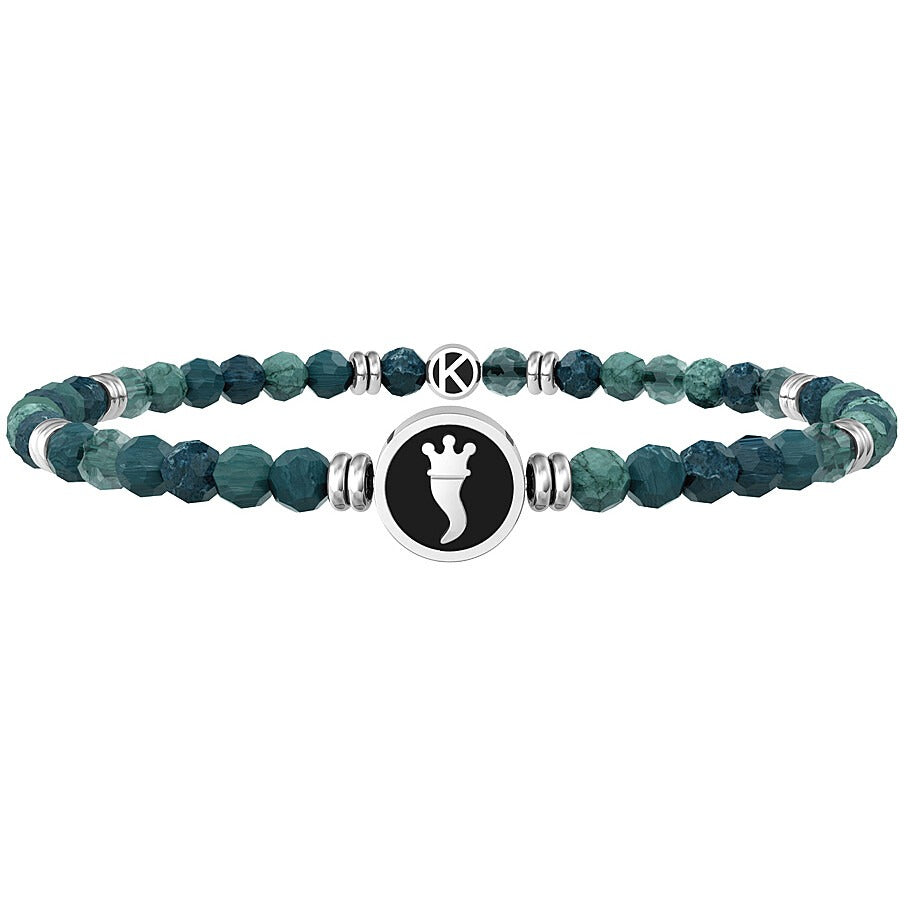 Pulsera de hombre Kidult con ágata verde 732239