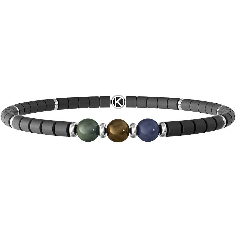 Pulsera de hombre Kidult con hematita Rondelle 732244