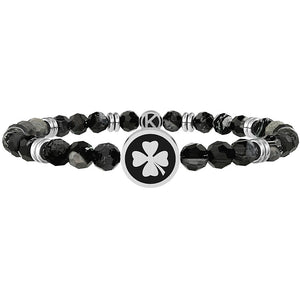 Pulsera de hombre Kidult con ágata negra 732256