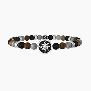 Pulsera de hombre Kidult con piedras naturales multicolores 732257
