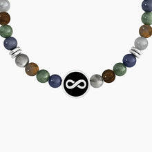 Cargar imagen en el visor de la galería, Pulsera De Hombre Con Piedras Naturales E Infinito Kidult 732259
