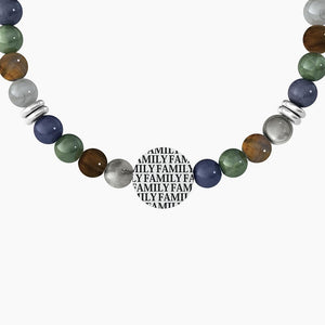 Pulsera De Hombre Con Piedras Naturales E Infinito Kidult 732259