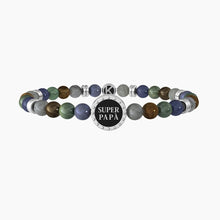 Cargar imagen en el visor de la galería, Pulsera de hombre Kidult con piedras naturales 732262
