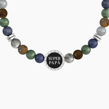 Cargar imagen en el visor de la galería, Pulsera de hombre Kidult con piedras naturales 732262

