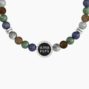 Pulsera de hombre Kidult con piedras naturales 732262