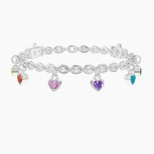 Load image into Gallery viewer, Bracciale regolabile con ciondoli e zirconi Philosophy Kidult 732276
