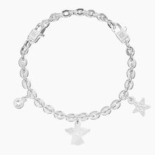 Cargar imagen en el visor de la galería, Bracciale regolabile da donna con ciondolo angelo Symbols Kidult 732283
