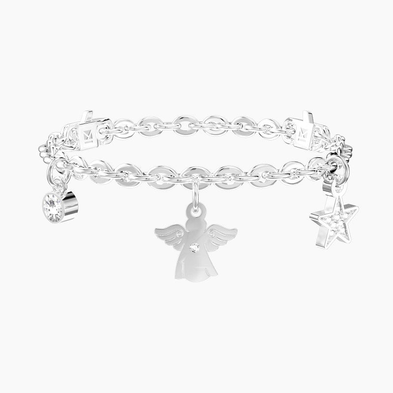 Bracciale regolabile da donna con ciondolo angelo Symbols Kidult 732283