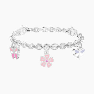 Bracciale regolabile da donna con ciondolo farfalla PRIMAVERA Life Kidult 732285