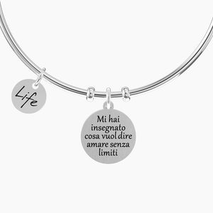 Bracciale rigido da donna con ciondolo mamma Family Kidult 732289