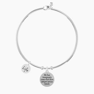 Bracciale rigido da donna con ciondolo mamma Family Kidult 732289