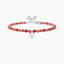 Cargar imagen en el visor de la galería, Bracciale regolabile da donna con diaspro rosso Energy Stone Kidult 732294
