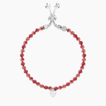 Cargar imagen en el visor de la galería, Bracciale regolabile da donna con diaspro rosso Energy Stone Kidult 732294
