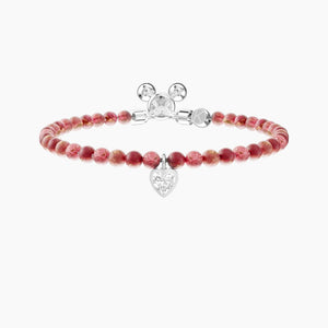 Bracciale regolabile da donna con diaspro rosso Energy Stone Kidult 732294
