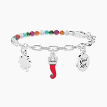 Carica l&#39;immagine nel visualizzatore di Gallery, Bracciale da donna con pietre e ciondoli fortuna Symbols Kidult 732304
