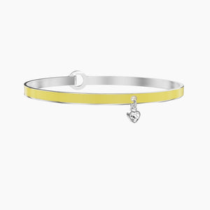 Bracciale da donna con smalto giallo e zircone Philosophy Kidult 732308