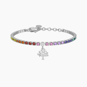 Bracciale tennis multicolor da donna con albero della vita Kidult Symbols 732325