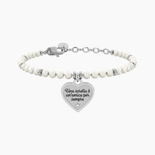 Carica l&#39;immagine nel visualizzatore di Gallery, Bracciale da donna con perle e ciondolo cuore per sorella Kidult Family 732337
