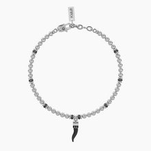 Cargar imagen en el visor de la galería, Bracciale da uomo a sfera con portafortuna e corno Kidult Symbols 732343
