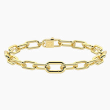 Cargar imagen en el visor de la galería, Bracciale da donna in acciaio dorato con catena BON TON 732349
