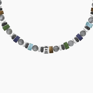 Braccialeda uomo in acciaio con pietre multicolor Kidult 732374