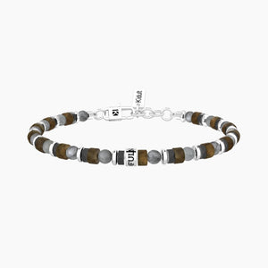 Bracciale da uomo in acciaio con pietre multicolor Kidult 732375