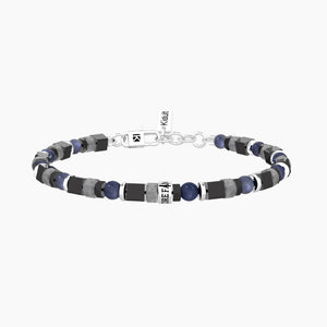 Bracciale da uomo in acciaio con pietre multicolor Kidult 732376