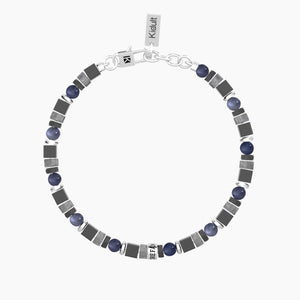 Bracciale da uomo in acciaio con pietre multicolor Kidult 732376