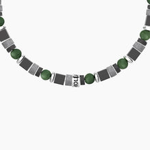 Cargar imagen en el visor de la galería, Bracciale da uomo in acciaio con pietre multicolor Kidult 732377
