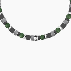 Bracciale da uomo in acciaio con pietre multicolor Kidult 732377